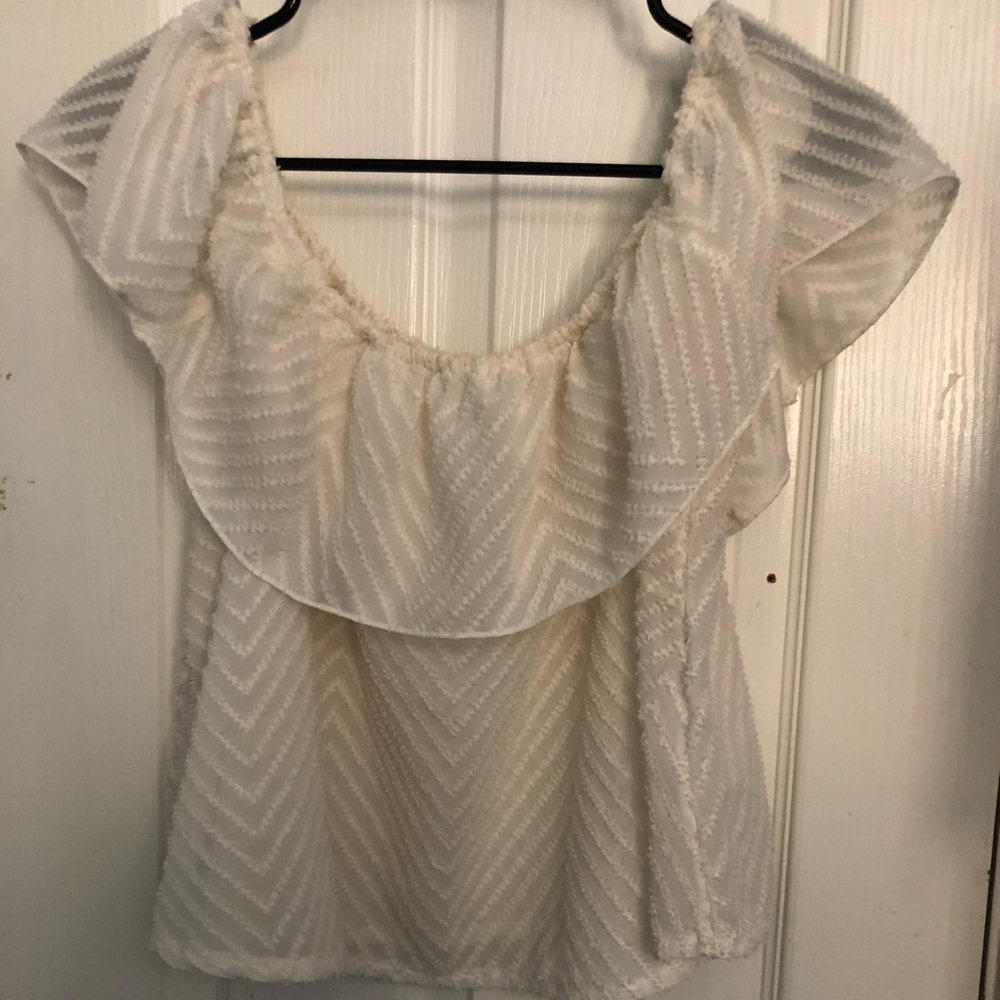 Of the shoulder crop top